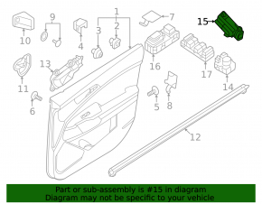 Front left seat memory buttons for Kia Sportage 23-26