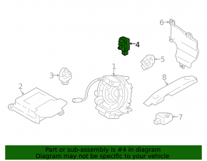 Airbag Sensor Door Left Subaru XV Crosstrek 18-23