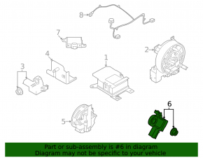 Airbag Sensor Rear Left Nissan Rogue 21-23 US built