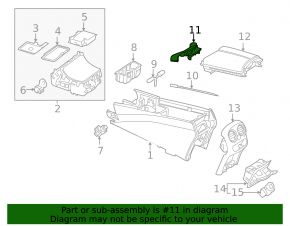 Mercedes GLC 16-22 center console armrest release button trim, chrome, studs