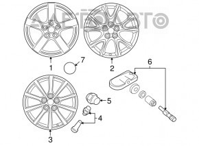 Center cap for Mazda CX-5 17-57mm disk