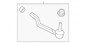 Right steering tip for Nissan Pathfinder 22-25