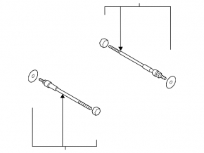 Steering rod left Nissan Murano z52 15- CTR