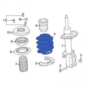 Front left spring Ford Escape MK4 20-24 1.5 AWD