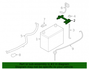 Mitsubishi Outlander 18-22 PHEV Battery Mounting Assembly