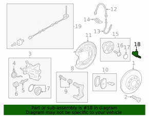 ABS sensor rear right VW Beetle 12-19
