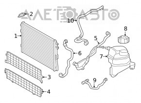 Radiator mesh protective lower BMW 3 G20 19- OEM
