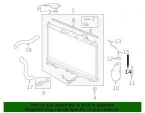 Acura RDX 13-18 Coolant Expansion Tank Tube