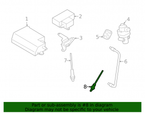 Lambda probe second Subaru Forester 08-13 SH