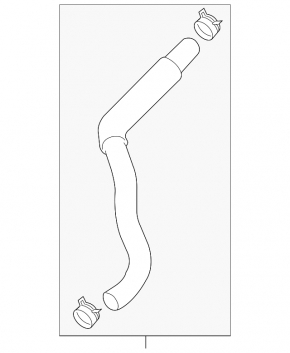 Lower cooling hose Hyundai Santa FE Sport 13-16 2.0T