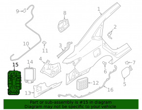 Blind Spot Sensor Bracket Left Infiniti QX50 19-25