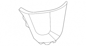 VW Atlas 21-25 small steering wheel trim, gloss black