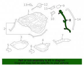 Fuel filler neck Subaru Forester 14-18 SJ 2.5, 2.0