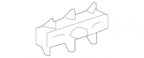 Bracket for the left trunk lid bumper Audi A6 C7 12-18