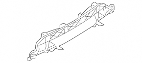 Rear bumper mount central Audi Q7 4L 10-15