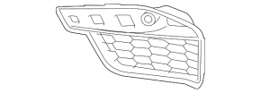 Front bumper grille left BMW X5 F15 14-18 With m model