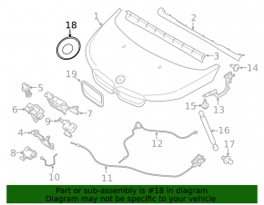 BMW i3 14-20 Hood Badge Emblem