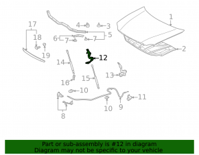 Right hood hinge for Toyota Avalon 2012