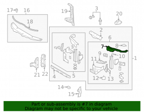 Right eyelash for Lexus LX570 TV (16-21 rest)