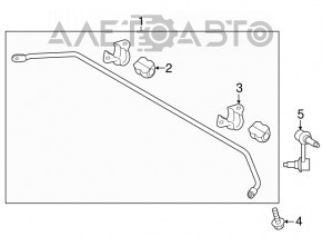 Rear left stabilizer link Hyundai Sonata 16-19