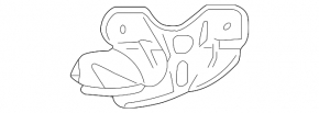 Front right fender bracket for VW Golf 10-14