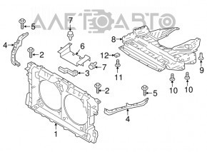 TV panel radiator Nissan Maxima A36 16- 3.5