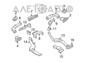 Front panel trim center wood BMW 335i e92 07-13