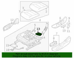 Lower driver's seat fan for Kia EV6 22-24