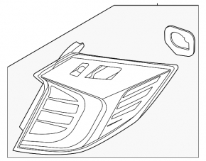 Hyundai Sonata 20-23 LED Right Outer Fender Light