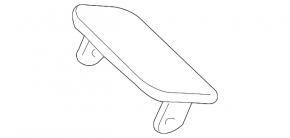 Front bumper headlight washer plug right Porsche Cayenne 958 11-14 Turbo