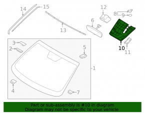 Hyundai Tucson 22-25 interior mirror cover for camera