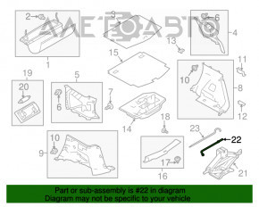 Nissan Versa Note 13-19 Wheel Wrench Extension