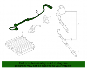 Knock Sensor Mercedes GLS-class X166 15-19 3.0 M276 DE30LA
