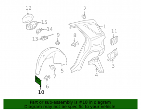 Mudguard rear right Mercedes X164 GL W164 ML front