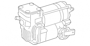 Air suspension compressor Mercedes GLS-class X166 13-19