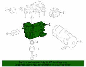Air suspension compressor Mercedes GLS-class X166 13-19