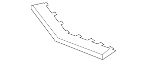 Front bumper central molding Mercedes E-class W212 14-16