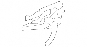 Right bonnet hinge Mercedes W221