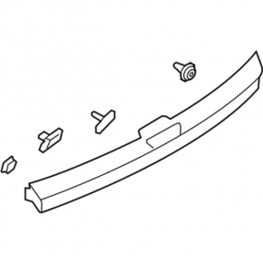 Lower trunk door molding Ford Escape MK3 13-19