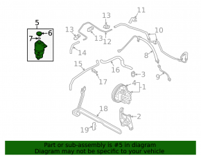 Mitsubishi Galant 04-12 Power Steering Reservoir