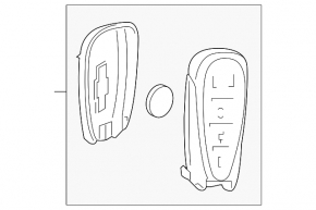 Chevrolet Camaro 16-20 4-button key
