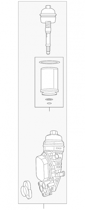 Oil Filter Housing with Cooler Infiniti QX30 17-