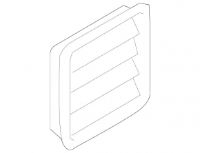 Rear left ventilation shield Mercedes W221