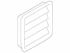Rear left ventilation shield Mercedes W221
