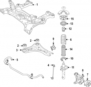 Front stabilizer bar Volkswagen ID.4 21-25