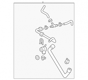 Upper Cooling Hose VW Jetta 11-18 USA TDI