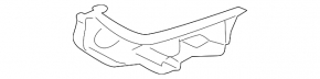 Front bumper mount left wing VW CC 13-17 rest