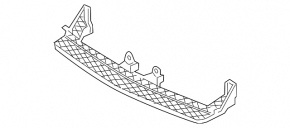 Front bumper central mount VW CC 13-17 rest