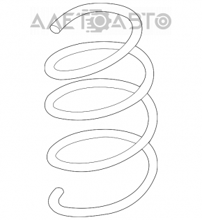 Front left spring for Suzuki Kizashi 10-15