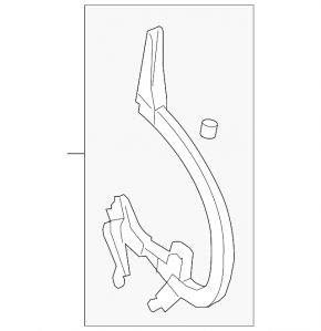 Trunk lid hinge right Audi A6 C7 12-18